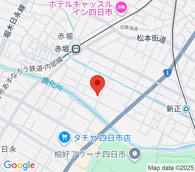 スタジオエチュード四日市店の地図