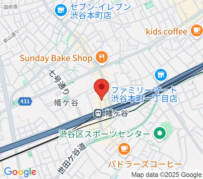 幡ヶ谷フォレストリミットの地図
