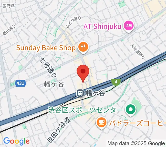 幡ヶ谷フォレストリミットの地図