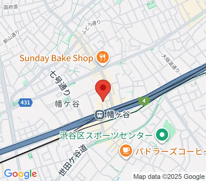 幡ヶ谷フォレストリミットの地図