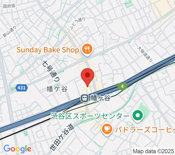 幡ヶ谷フォレストリミットの地図