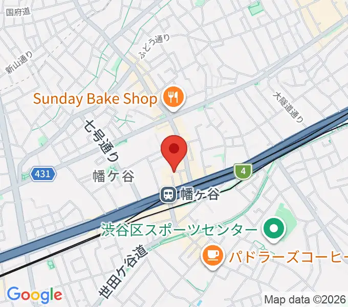幡ヶ谷フォレストリミットの地図