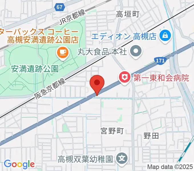 songbird スタジオの地図