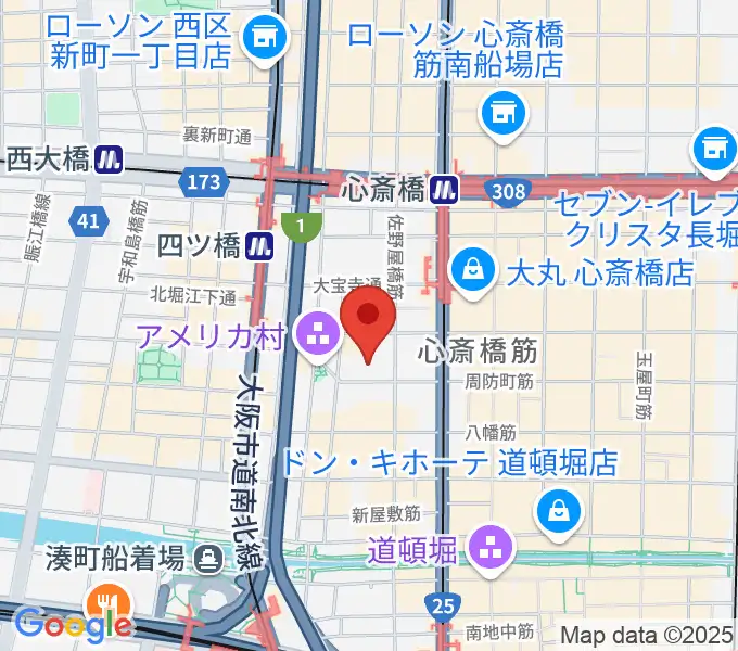 ロッカーズアイランド大阪店の地図