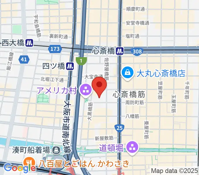 ロッカーズアイランド大阪店の地図