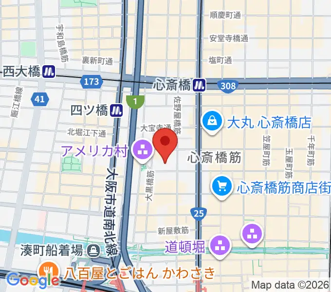 ロッカーズアイランド大阪店の地図