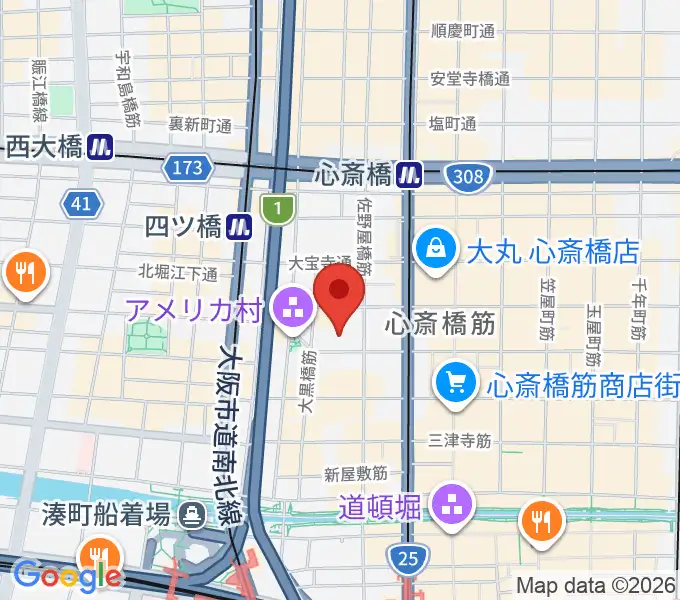 ロッカーズアイランド大阪店の地図
