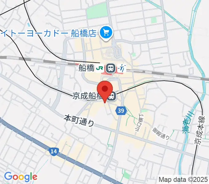 船橋Buddy'sの地図