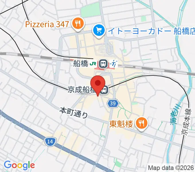 船橋Buddy'sの地図