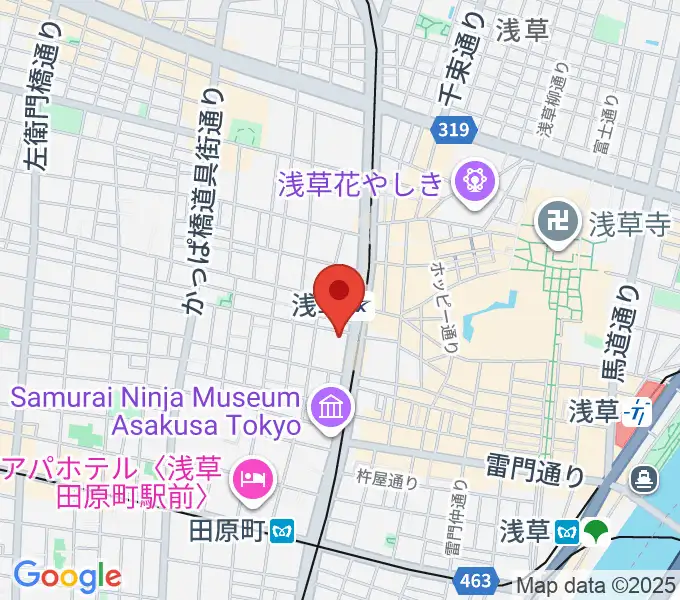 浅草ゴールデンタイガーの地図