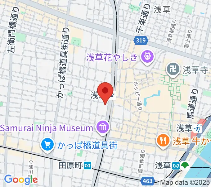 浅草ゴールデンタイガーの地図