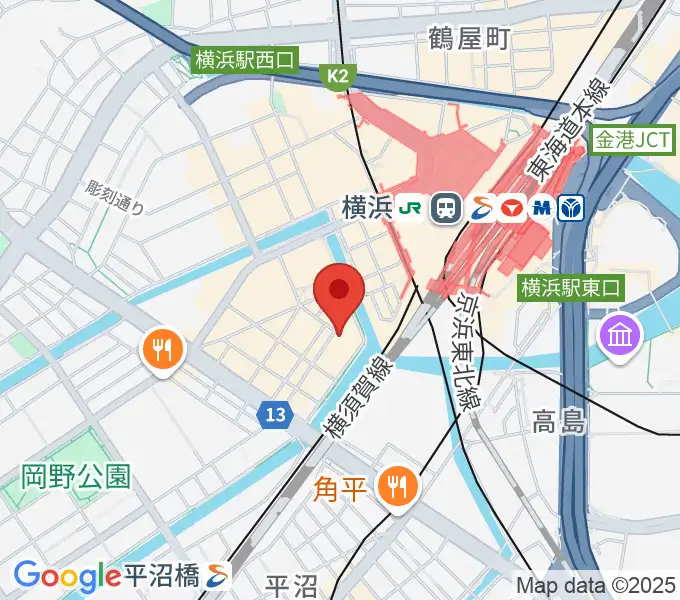 横浜O-SITEの地図