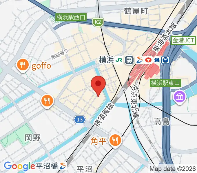 横浜O-SITEの地図