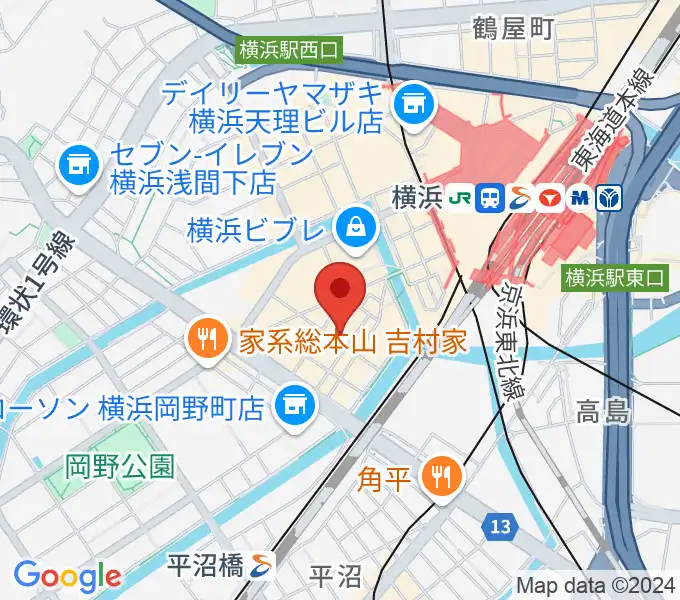 ディスクユニオン横浜西口店の地図