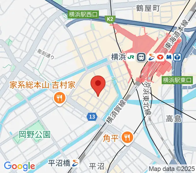 ディスクユニオン横浜西口店の地図