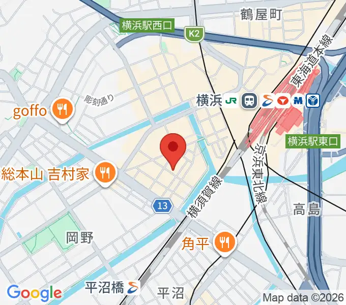 ディスクユニオン横浜西口店の地図