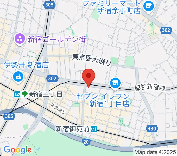 新宿シャンパーニュの地図