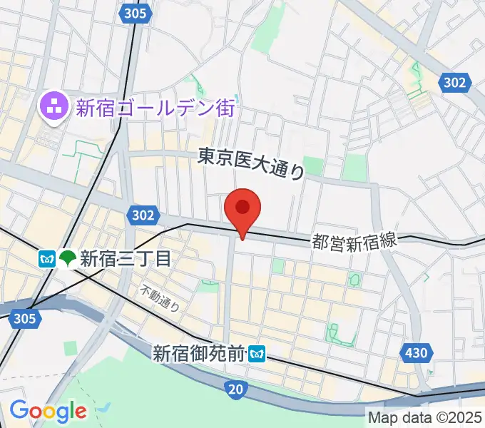 新宿シャンパーニュの地図