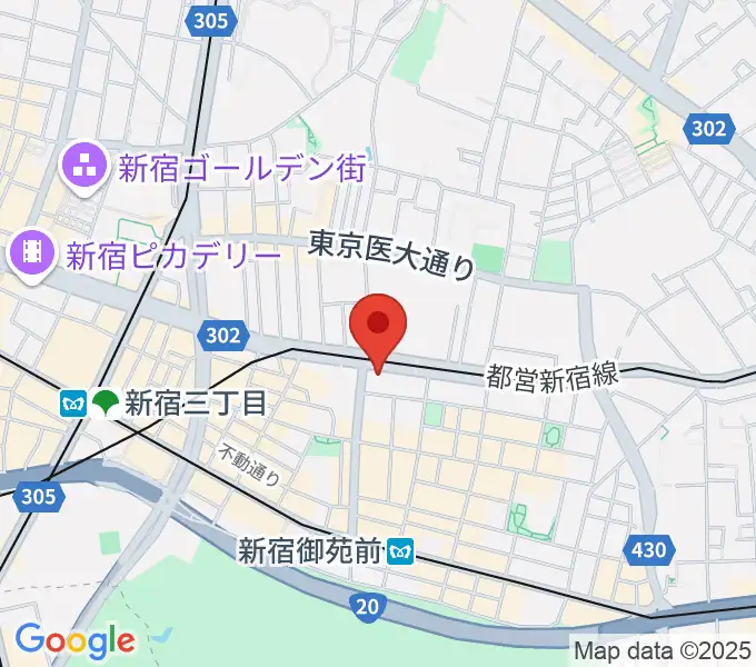 新宿シャンパーニュの地図