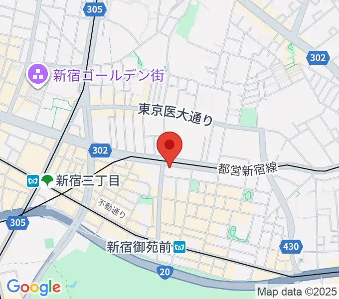 新宿シャンパーニュの地図
