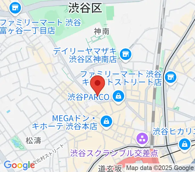 Disc Jam 渋谷シスコ店の地図