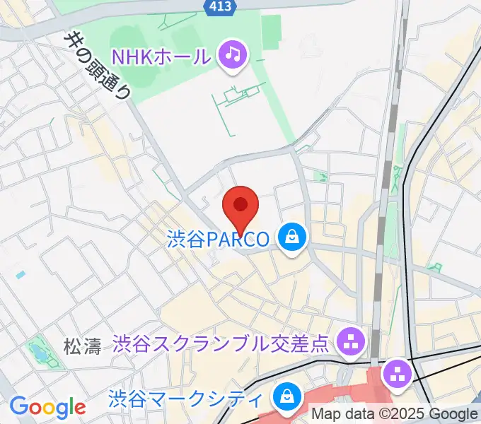 Disc Jam 渋谷シスコ店の地図