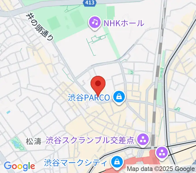 Disc Jam 渋谷シスコ店の地図