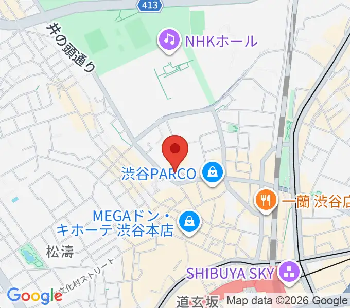 Disc Jam 渋谷シスコ店の地図