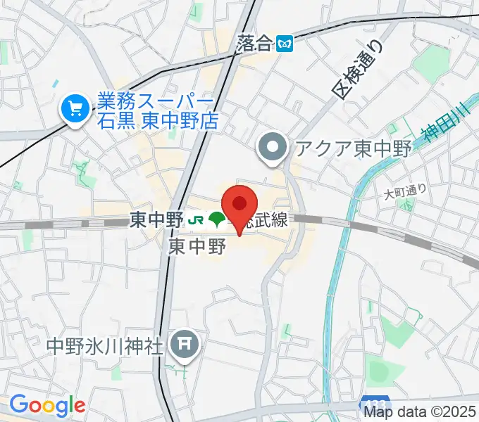 東中野Hello Goodbyeの地図