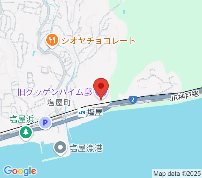 旧グッゲンハイム邸の地図