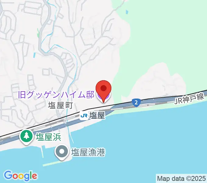 旧グッゲンハイム邸の地図