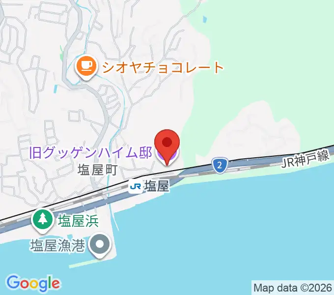 旧グッゲンハイム邸の地図