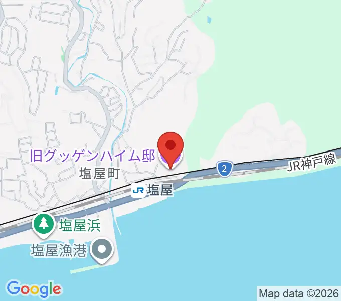 旧グッゲンハイム邸の地図