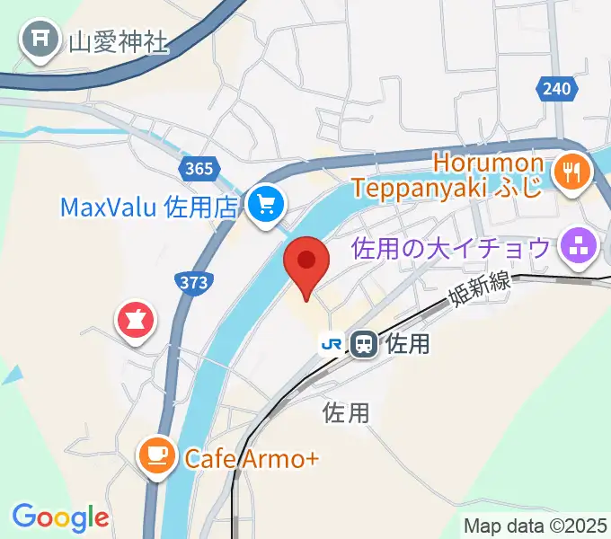 さよう文化情報センター おりひめ文化ホールの地図