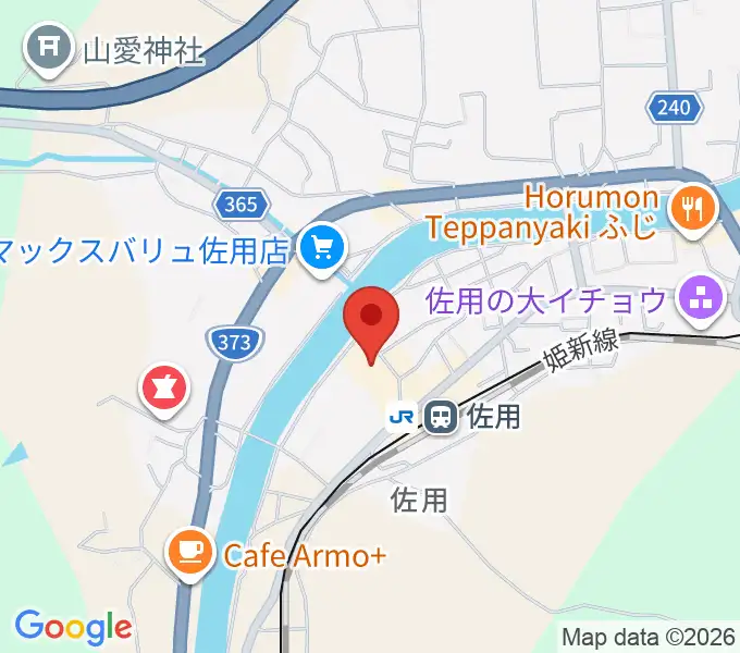 さよう文化情報センター おりひめ文化ホールの地図