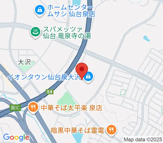 カワイ音楽教室 イオン泉大沢の地図