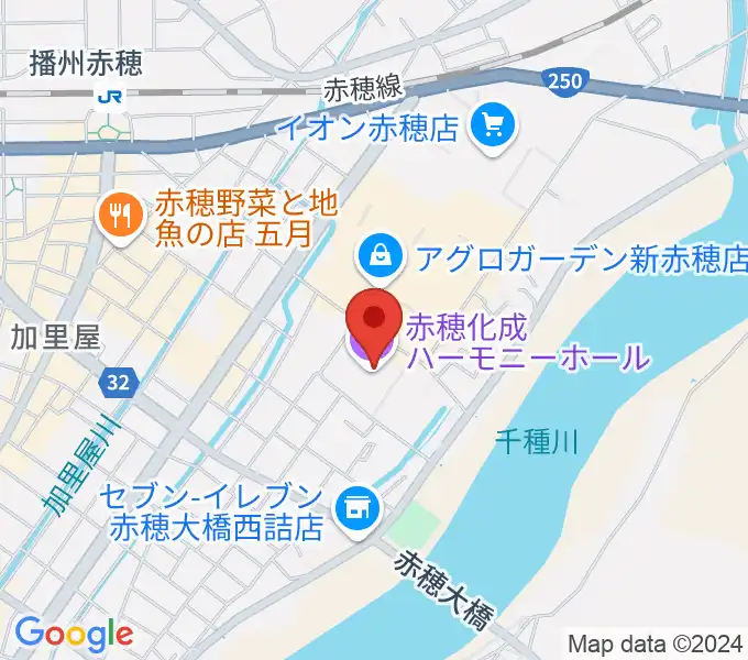 ハーモニーホール吹奏楽教室の地図