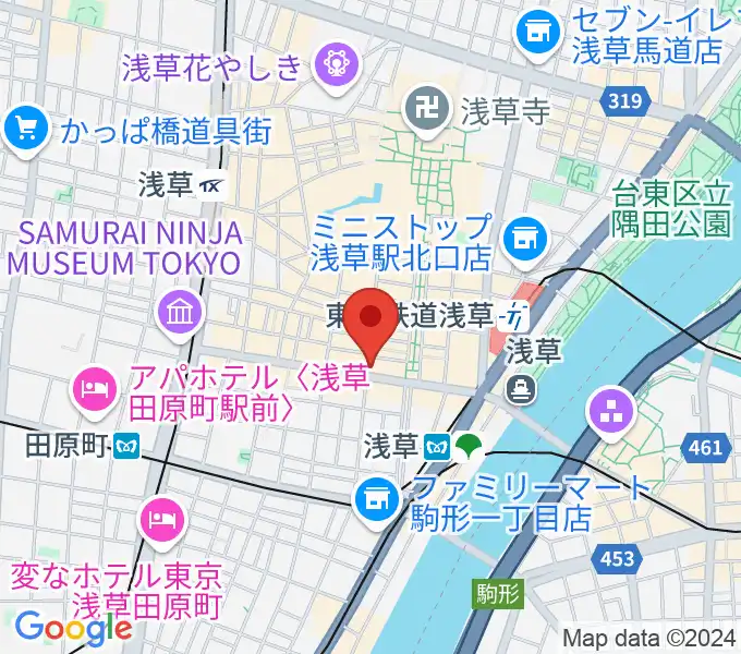 音のヨーロー堂の地図