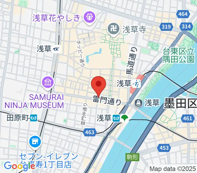 音のヨーロー堂の地図