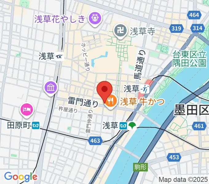 音のヨーロー堂の地図