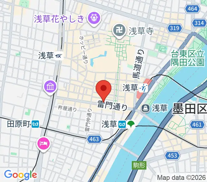 音のヨーロー堂の地図