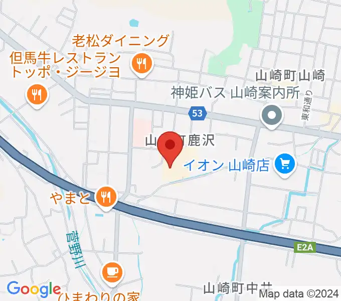 山崎文化会館の地図