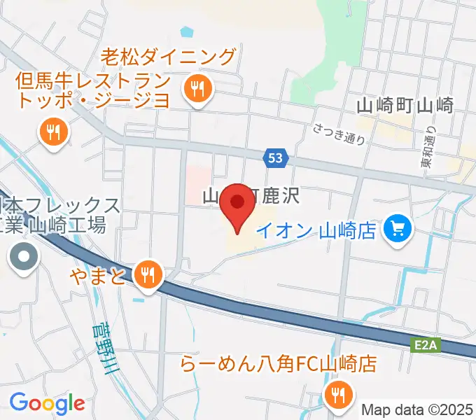 山崎文化会館の地図
