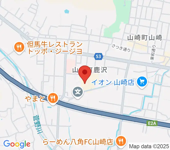 山崎文化会館の地図