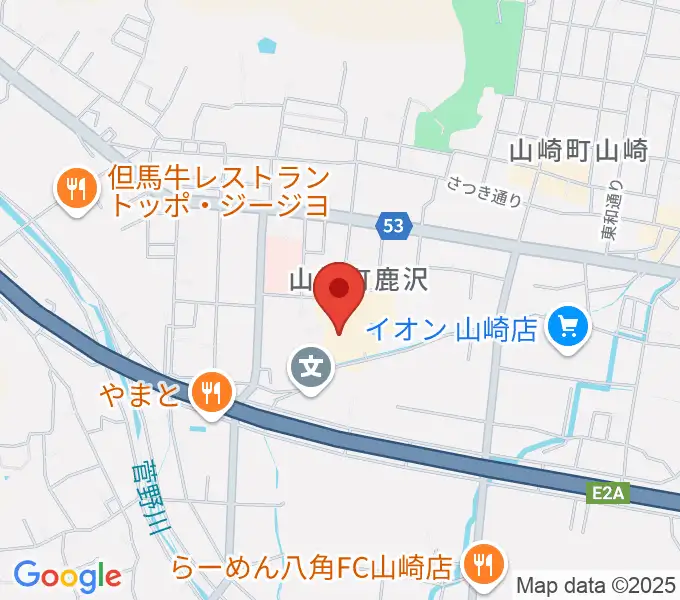 山崎文化会館の地図