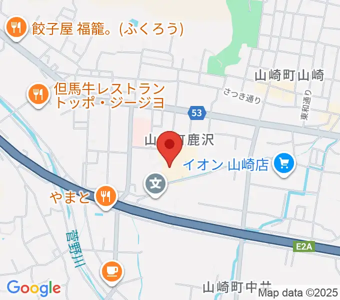 山崎文化会館の地図