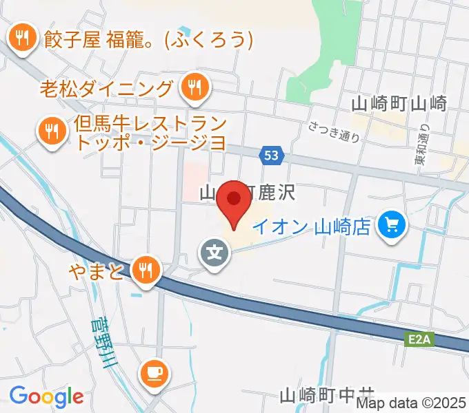 山崎文化会館の地図