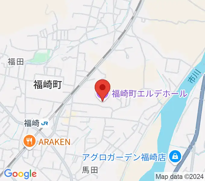 福崎町エルデホールの地図