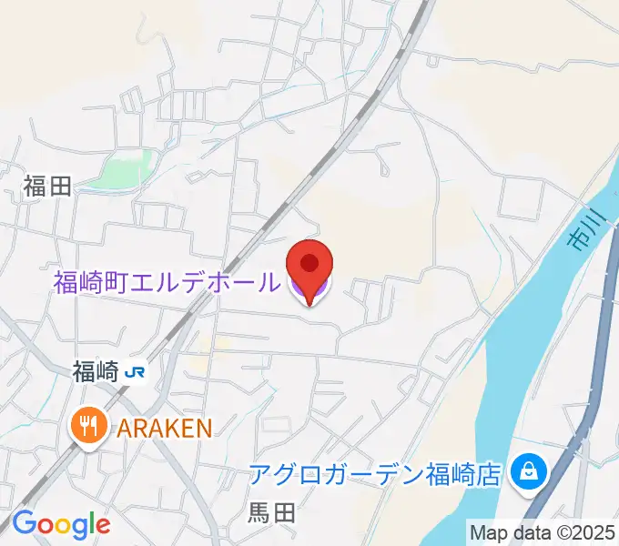 福崎町エルデホールの地図