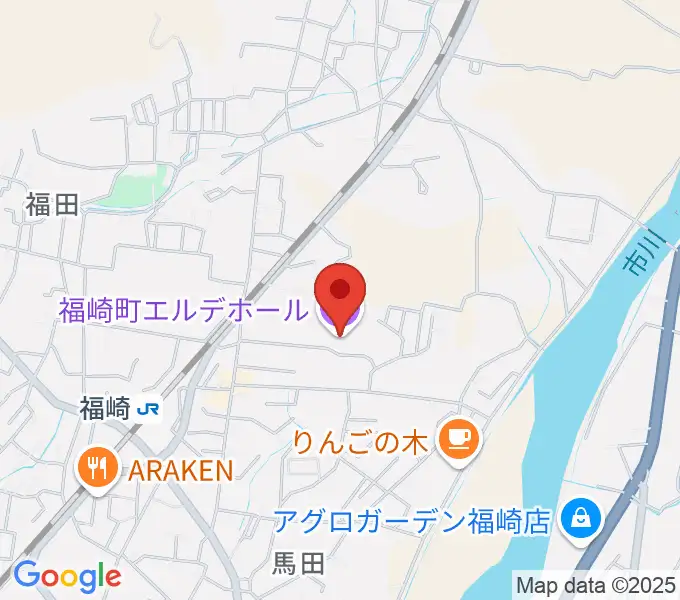 福崎町エルデホールの地図